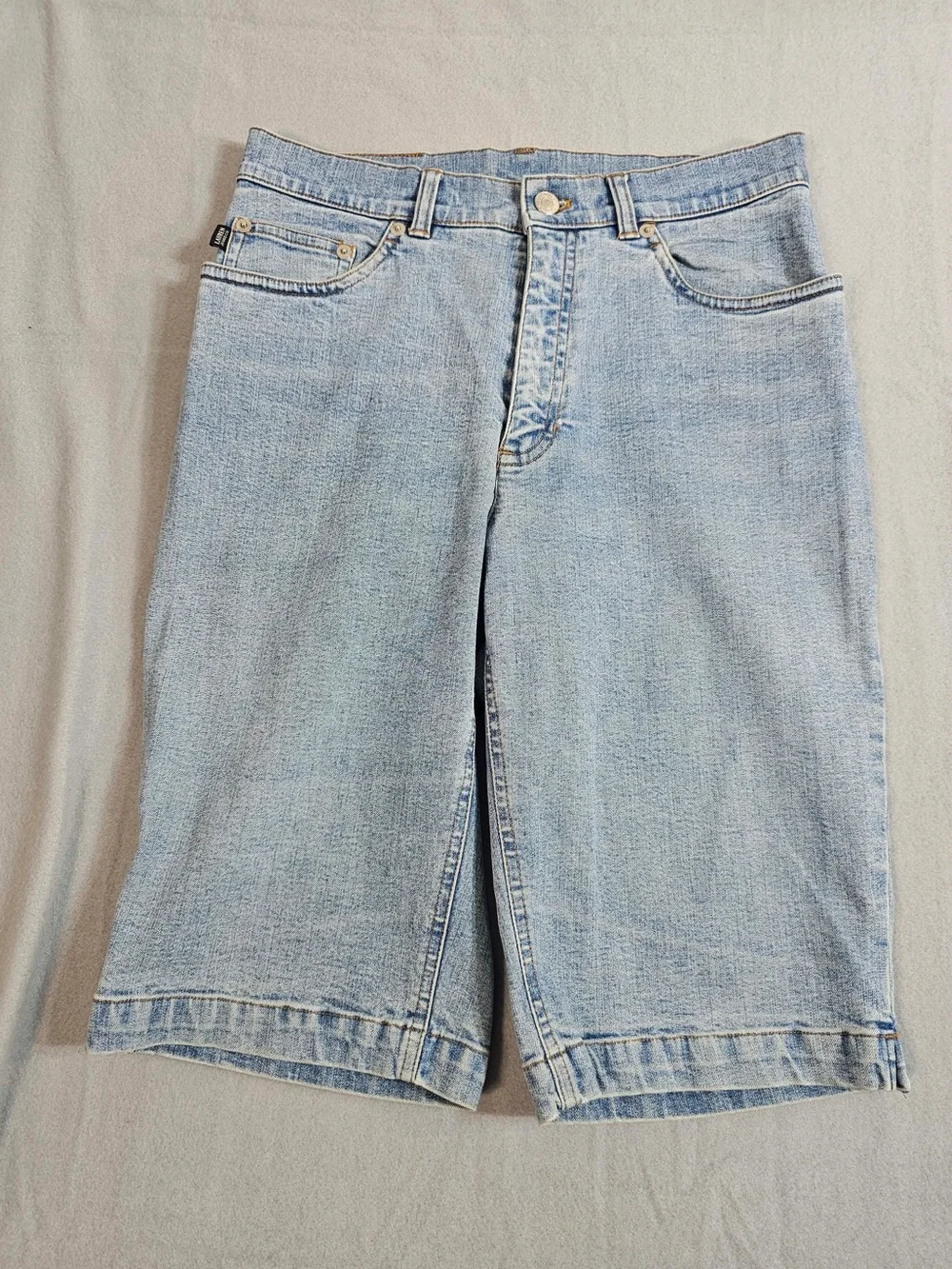 Vintage Lauren Ralph Lauren Denim Culotte Bermuda Shorts Women’s Size 4 Y2K